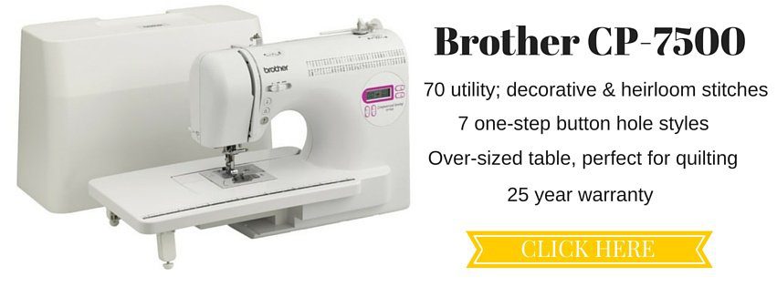 Brother CP-7500 computerized sewing machine